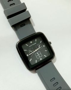 Jam Tangan Analog Wanita Pria Hush Puppies Kotak Segi Jam Tangan Sport Rubber Silikon Elegan Sport Fashion Watch Gaya Korea