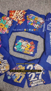 Maritees.MNL Luminous Blue New Year Tshirt Color of the Year 2027 Family Tshirt Reunion Tees S