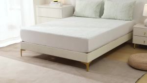 1pc Bamboo Mattress Protector Breathable and Cooling Mattress Cover 3D Air Fabric Fitted Bed Sheet 90/140/160cm size