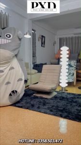 Giường bệt Totoro Ghế lười tatami cute làm giường hoặc ghế đều được rất êm ái Đệm Ngủ Đệm Lười Hình Thú Ghế lười gấu dâu bảo hành 36 tháng