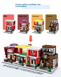 Đồ Chơi Xếp Hình Xây Dựng Mini Street Scene Dành Cho Trẻ Em Quà Tặng Hoạt Động Cho Bé Trai Và Bé Gái Đồ Chơi Giáo Dục Cho Trẻ Em