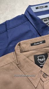 POLICE Kemeja Polos Cotton Regular Fit Pria
