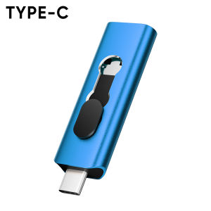 Jaster | 2-in-1 Type-C USB Flash Drive 64GB Suitable for Mobile Phones Computers Push-Pull Metal Pen Drive Business Gifts Memory Stick