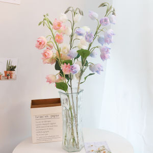 ดอกไม้ปลอม Orchid Bell สำหรับตกแต่งบ้าน ห้องนั่งเล่น ห้องนอน โต๊ะอาหาร ดอกไม้สดเทียมสุดหรูหรา ดอกไม้กระตุกสำหรับถ่ายภาพ