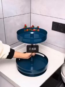 3 Tier Rotating Kitchen Spice Rack Seasoning Bottle Organizer Kitchen Rak Rempah Ratus Serbaguna Kitchen Organizer