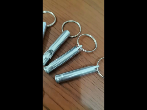 12pcs Emergency Whistle with Keychain Aluminum Emergency Survival Whistle for Camping Hiking