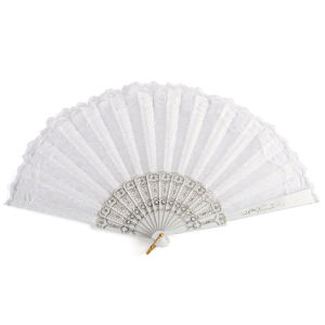 Masely Vintage Style Lace Folding Hand Fan Bride Hand Fan Art Craft Gift Decor