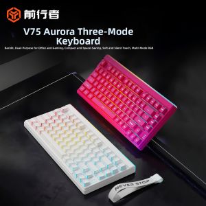 EWEADN | Bluetooth Triple-Mode Mechanical Feeling Silent Keyboard V75