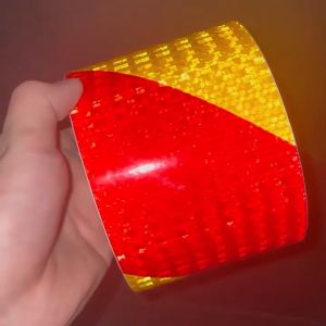 3M/25M Self Adhesive Safety Warning Reflective Tape Arrow Mark Warning Conspicuous For Cars Road Transport Facilities Vehicles REFLECTIVE TAPE Reflective Self-adhesive Safety Warning Tape Roll Film Sticker
