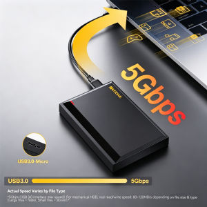 Kodak | Kodak Portable External Hard Drive HDD P190 5Gbps USB3.0 External Hard Disk 500G 1TB Large-capacity Storage PS4/Xbox/PC