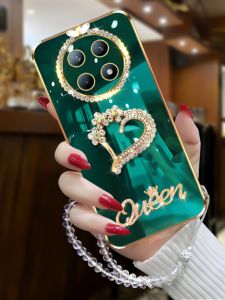 Luxurious Diamond Embedded Huawei Enjoy 70Pro Phone Case Full Cover Shockproof Silicone Soft Shell Fashionable Girls Protective Cover
