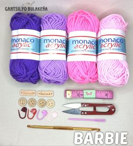 Crochet Starter Kit for Beginners Complete Set with Free Crochet Guide Guide Book | Monaco Acrylic Yarn Set Only Amigurumi DIY Arts and Crafts Handcrafted Trading Gantsilyo Bulakeña