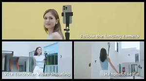 Gimbal Stabilizer With Bluetooth Remote 5 in 1 Smartphone Selfie Stick Intelligent AI Follow-Up Anti Shake Pan Tilt Tripod