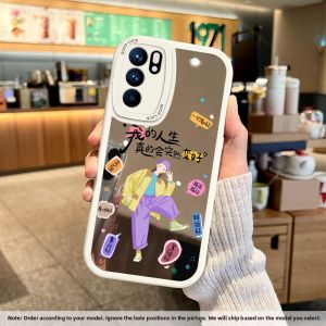NAZHIMING | Mirror High-End Fashion Ins Style Anti-Drop Phone Case For OPPO Reno6 Pro