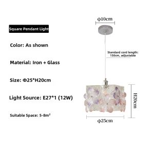 WIMIW | Retro Vintage Glass Pendant Lights