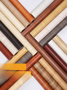 Wood Grain Sticker Self-Adhesive Wood-like Furniture Wallpaper Waterproof PVC Cabinet Refurbished Desktop Veneer Wooden Decoration Log Film