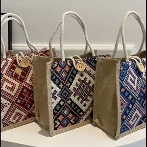 Ready Stock Malaysia ❤️039 Ethnic Japan style canvas bag womens new summer fashion portable linen bag
