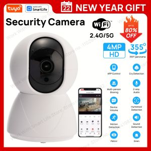 USB 4MP Indoor Camera2K Security Camera for Baby MonitorPTZ Wifi Cameras for Home SecurityPet Camera Works with Tuya