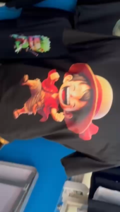 Kaos Pria Model Terkini Trending Motif 3D Bahan katun 24s  Luffy Happy   H0102