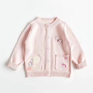 Spring Autumn New Kids Clothes Girls Knit Cardigan Casual Style Cotton Material Long Sleeves Open Front Design
