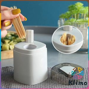 KLIMO Creative Automatic Toothpick Holder Container Household Toothpick Box Table Toothpick Storage Box