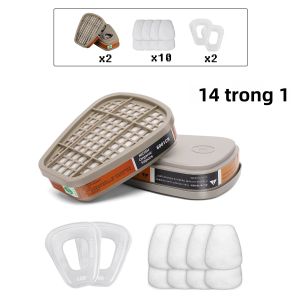 6800 Mặt Nạ Phòng Độc Full Face Chống Sương Mù Tranh Công Nghiệp Phun Phòng Độc An Toàn Bộ Lọc Làm Việc Chống Bụi Để Bảo Vệ Khí Hữu Cơ