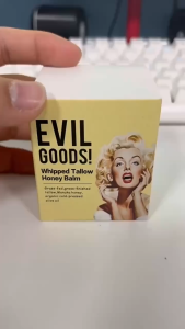 EVIL GOODS! Whipped Beef Tallow Honey Balm Organic Face Cream Moisturizer Body Lotion Lip Balm