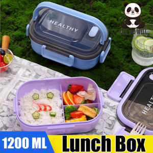 Lunch Box Multi-function 3 Grid Fruit Cartoon Sealed Sauce Salad Dressing Box for Kids Bento Picnic Snacks Organizer