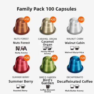 SCISHARE | Swiss Imported American Latte Capsule Coffee 100 Pcs