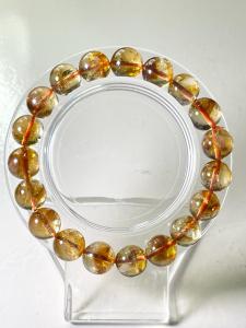 Natural Crystal Citrine Mountain Tower Bracelet 黄塔山 黄水晶手串 10m
