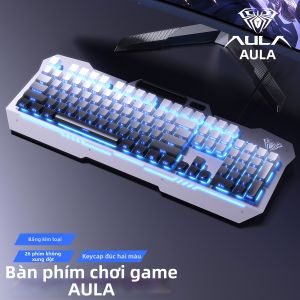 AULA | Wired Side-Engraved Transparent Gaming Office Keyboard Mouse Set