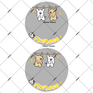 Miếng Dán Trang Trí Chống Thấm Nước Cho Xe Máy Hình Chú Chó Dễ Thương Miếng Dán Che Dấu Vết Miếng Dán Trang Trí Thân Xe