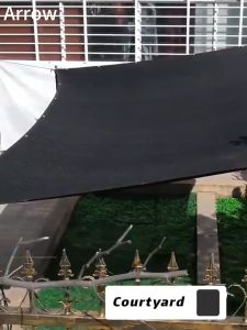Sunshade Net Black Anti-UV 90% Outdoor Garden Net Farm Net Greenhouse Net Sunscreen Sunblock Shade Cloth Net Car Cover 90% Shading Rate Insulation Sunscreen Multiple sizes available