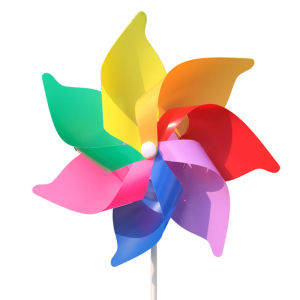 Colorful Windmill Back-To-School Opening Ceremony Landmark Park Ground Insertion Handheld Dancing Prop for Schools And Kindergartens