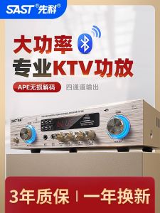SAST AV-308 Bluetooth Fixed Resistance Power Amplifier High Power Professional Amplifier For Home KTV Card Holder Audio HiFi