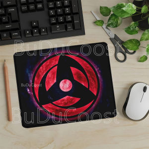 Bandai | Uzumaki Sharingan eyes small size Mouse Pads Naruto E-sports Gaming Speed Mousepad Gaming Rubber Keyboard HD printing Desk Mat