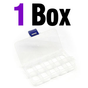 10 Grid Transparent Fixed With Slot Beaded Anti-string Grid Plastic Storage Box Fishing Lure Classification Parts Division Box