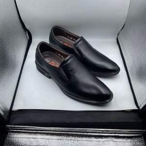 Giày tây công sở nam da bò thật giày đế cao 3.5p mũi nhọn đi bền êm chân bảo hành keo 5 năm