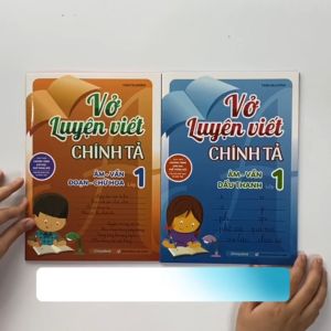 Sách Vở luyện viết chính tả âm - vần - đoạn - chữ hoa lớp 1