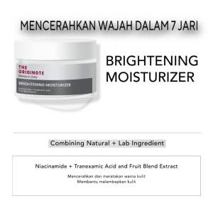 (BPOM) The Originote Brightening Moisturizer - Pelembab Wajah untuk Mencerahkan dan Meratakan Warna Kulit Wajah with Niacinamide