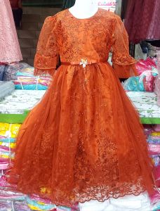 Gaun anak tangan 3/4 mutiara slyer
