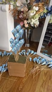 Plastik buket bunga plastik uang buket uang KB1004