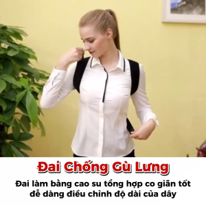 Đai Chống Gù Lưng Hỗ Trợ Tư Thế Giảm Đau Lưng Kích Cỡ Điều Chỉn Cho Cả Người Lớn Và Trẻ Em