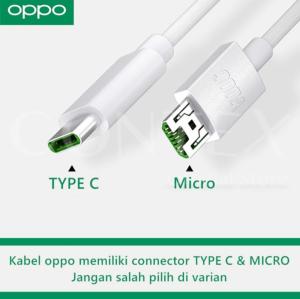 KABEL DATA OPPO SURE VOOC OPPO RENO 7 PRO RENO 2 3 4 TYPE C & MICRO USB 4A FAST CHARGING