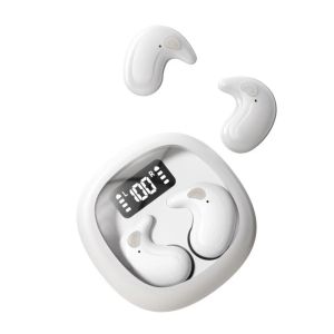 Sleep-Friendly In-Ear Bluetooth Earphones High Sound Quality Wireless Earbuds with Long Battery Life Mini Digital Display Video
