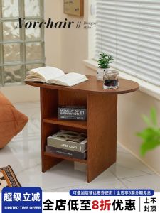 NORCHAIR Home Luxury Retro Coffee Table Living Room Small Size Casual Style Cafe Hall Artistic Design Corner Side Table