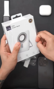 Pin/ Sạc Dự Phòng Không Dây MagSafe 3in1 WiWU Elite Wi-P018 Tích Hợp Chân Đế