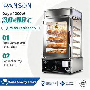 PANSON Five layer glass electric steamer insulated cabinet convenient steamer