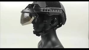 BOOIU Tactical Helmet Goggles Adjustable OP Goggles For FAST Helmet 90 Degree Detachable Hunting CS Games Protection Goggles