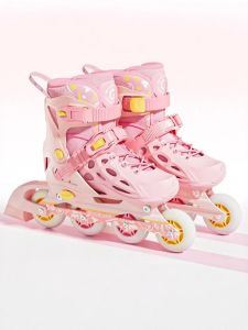 LIWAN | Beginner Adjustable Roller Skates for Kids 6-12 Years